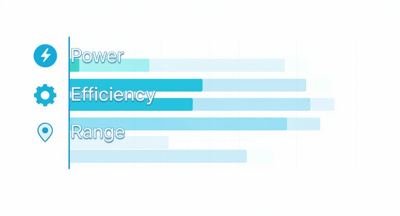 Infographic about best long range electric scooters