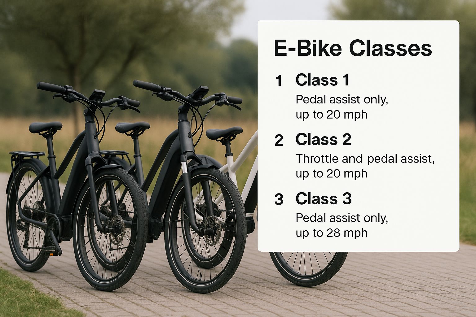 Infographic about electric bike laws in florida