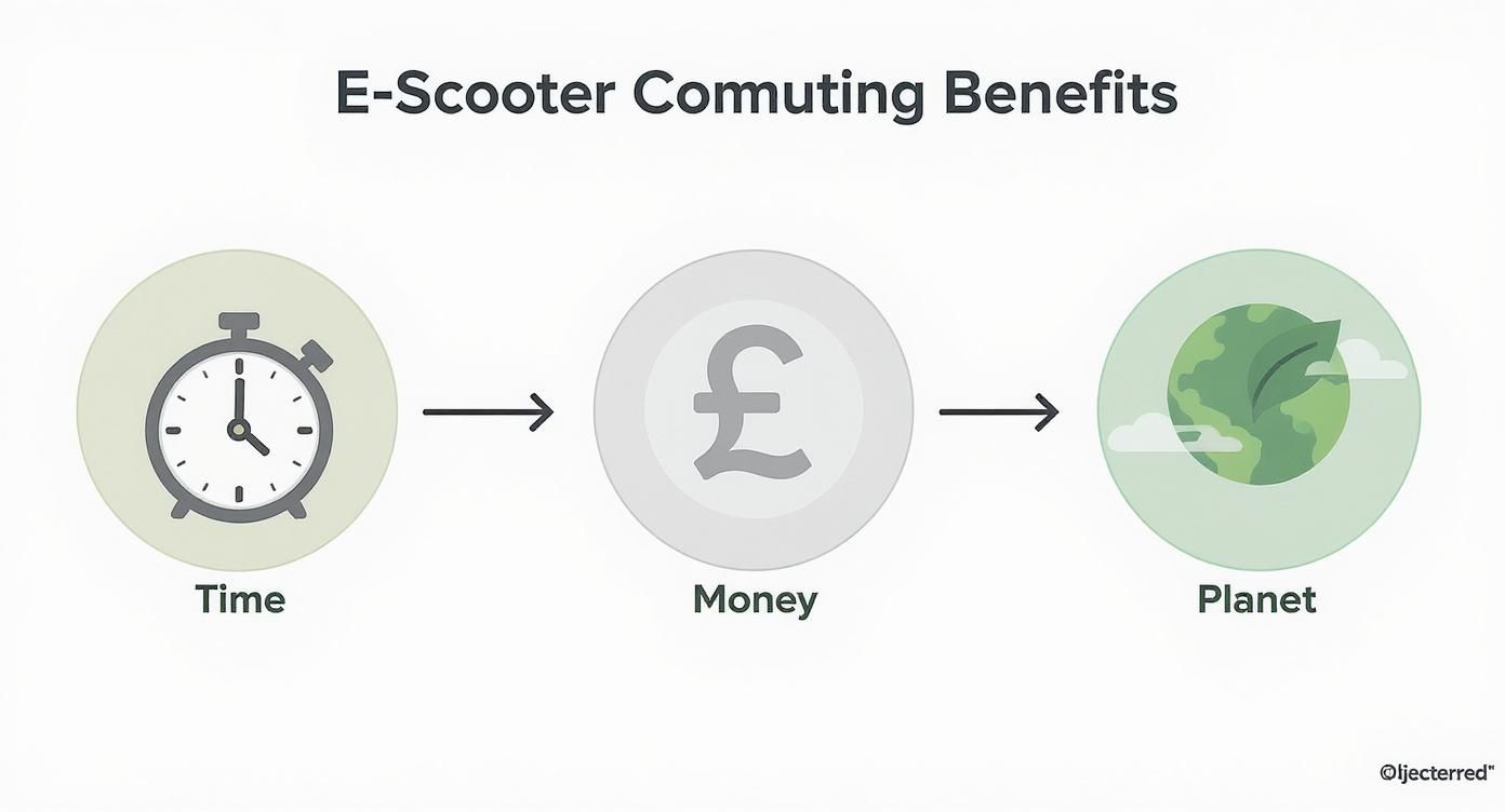 Infographic about best commuter electric scooter