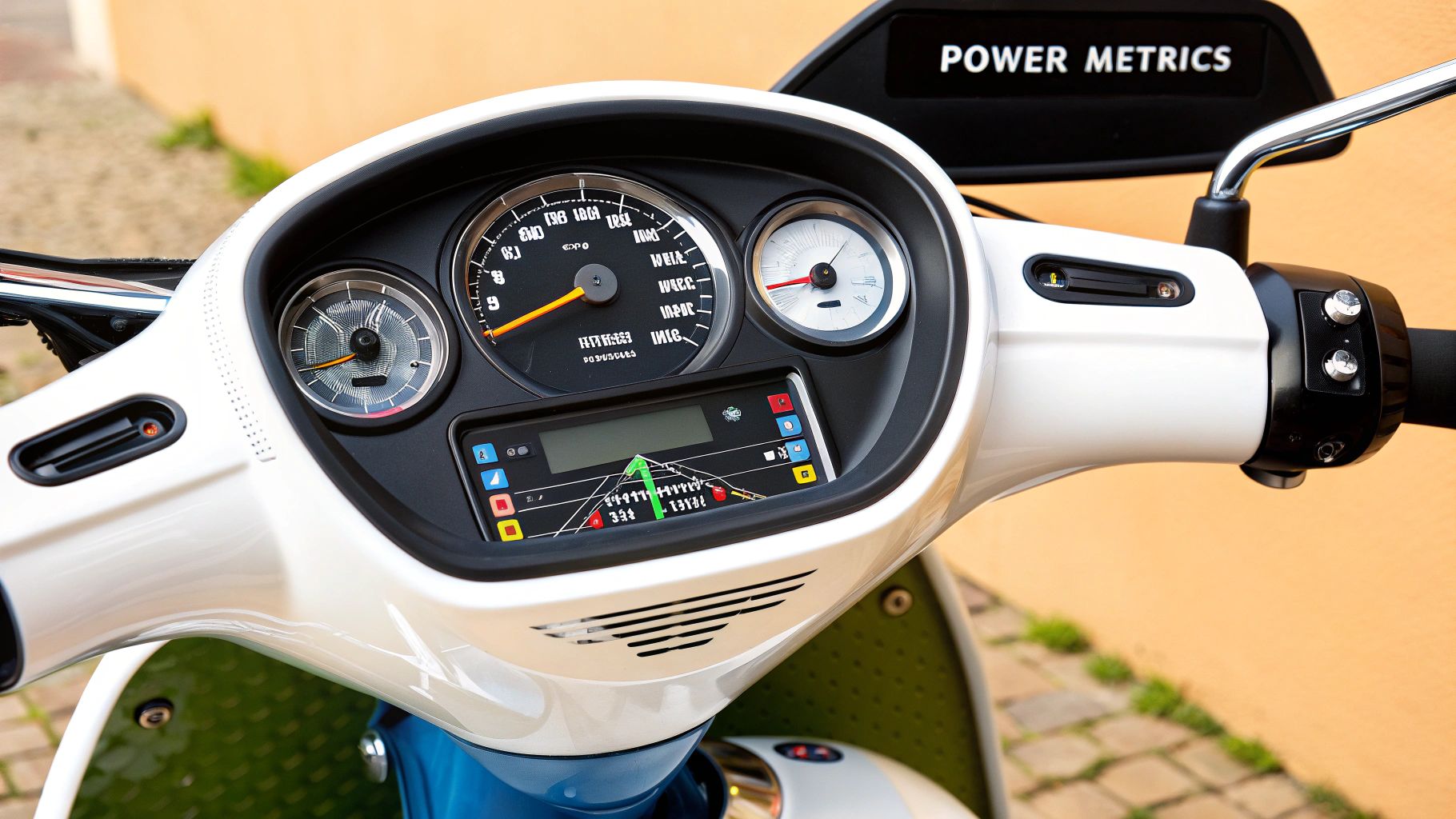 A rider on an all-terrain electric scooter, showcasing its performance capabilities.