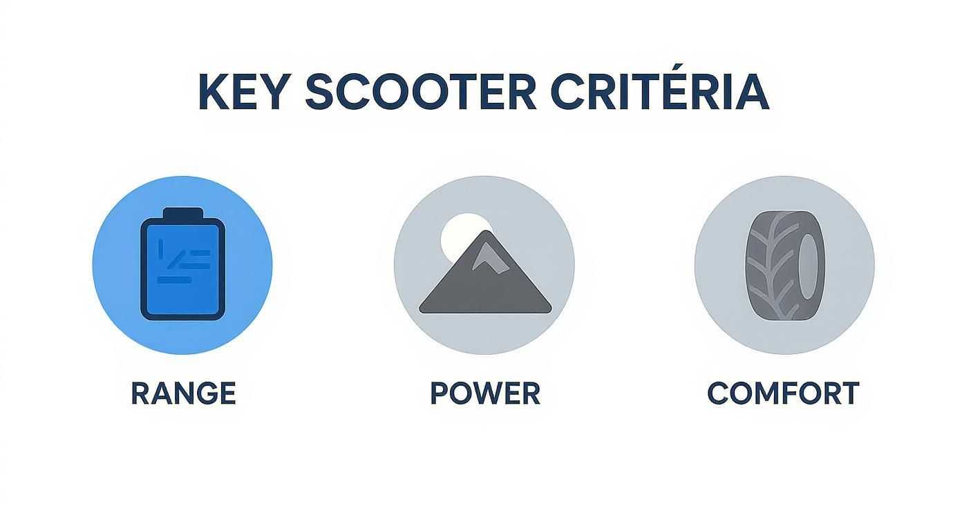 Infographic about top electric scooters for adults