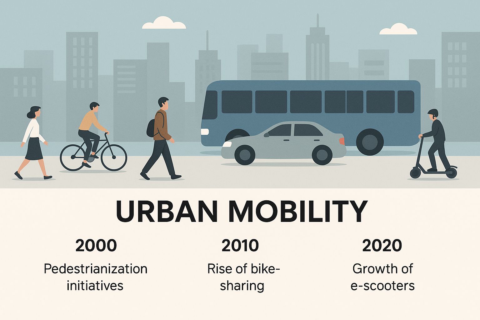 Infographic about what is urban mobility