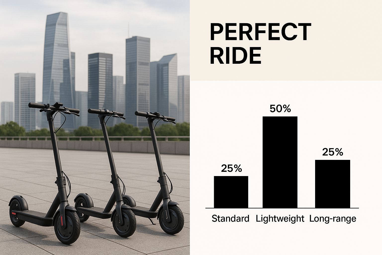 Infographic about electric scooters for adults reviews