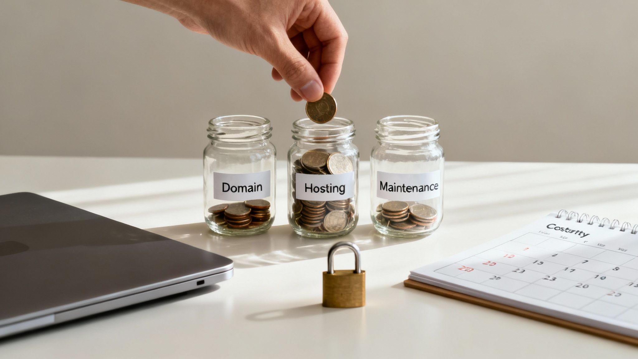 Maintenance checklist and costs chart