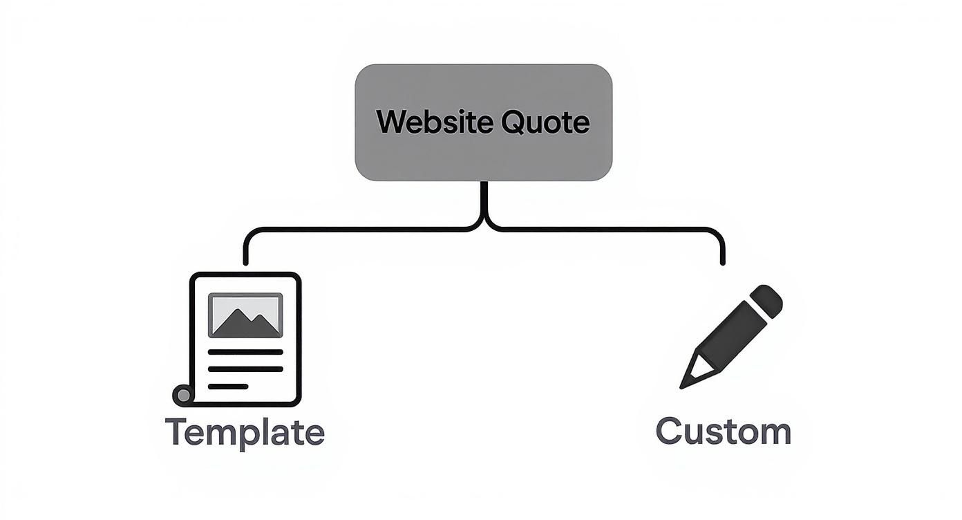 Infographic about website design cost