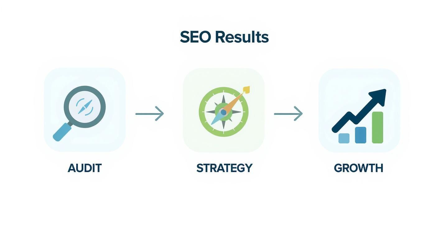 Infographic about search optimization company