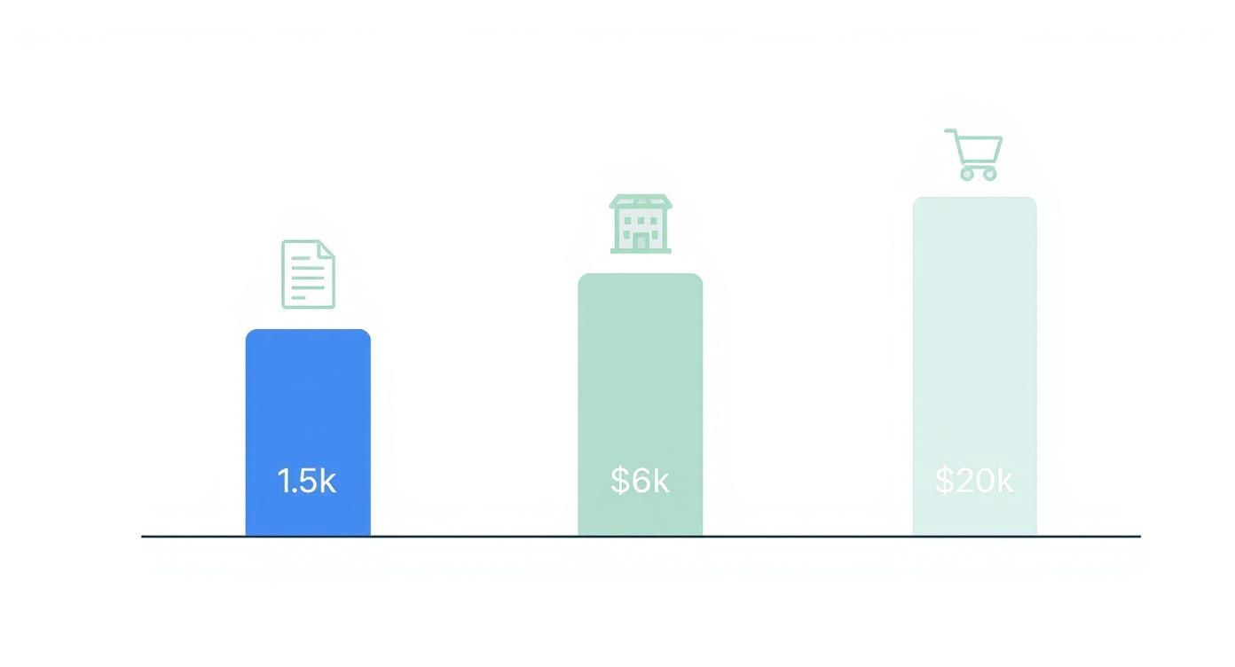 Infographic about website design pricing