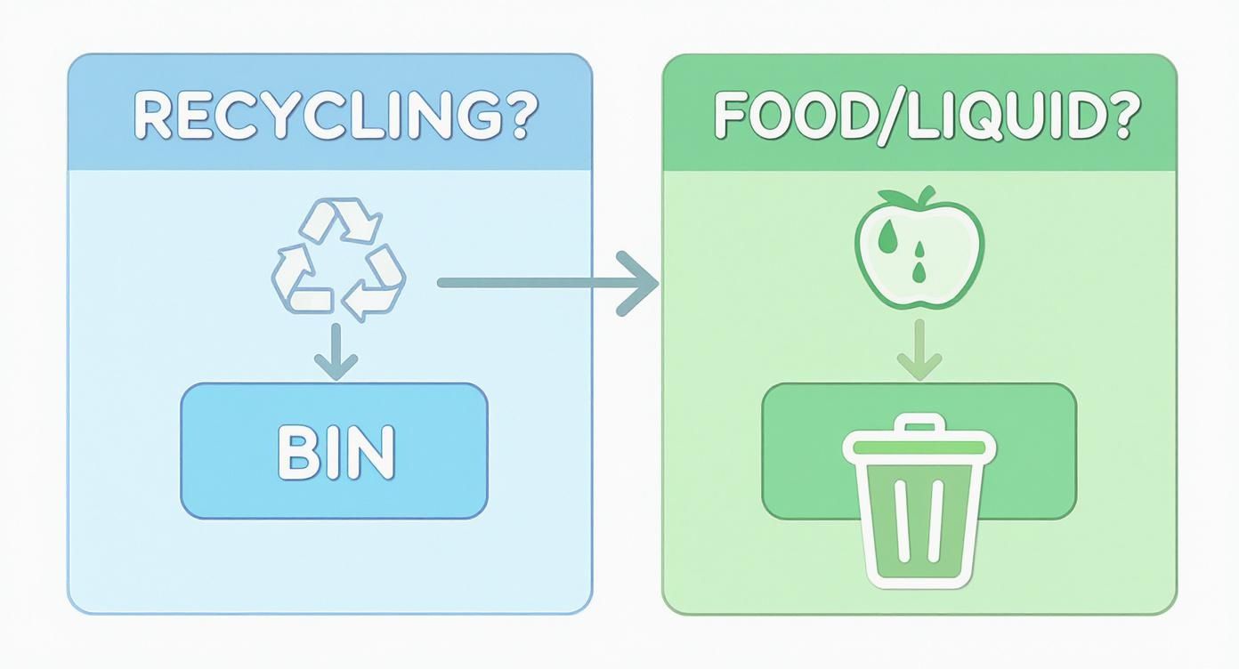 Infographic about recycling in gwinnett county