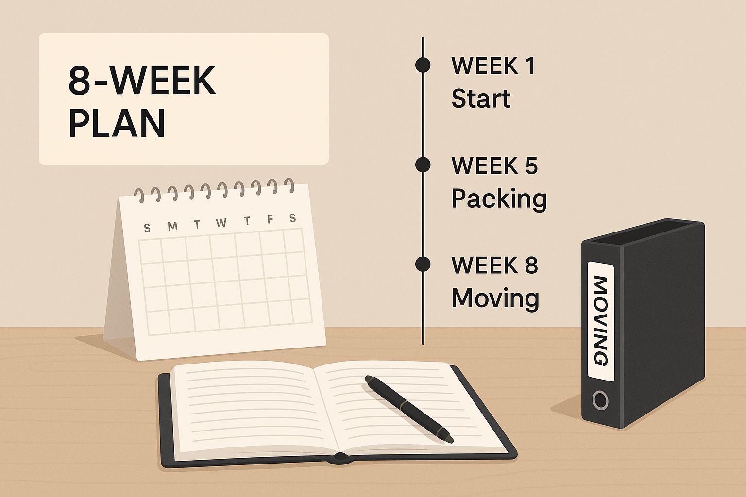 Infographic about how to prepare for movers