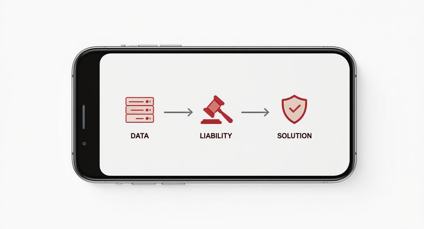 Infographic about dispose of old iphone