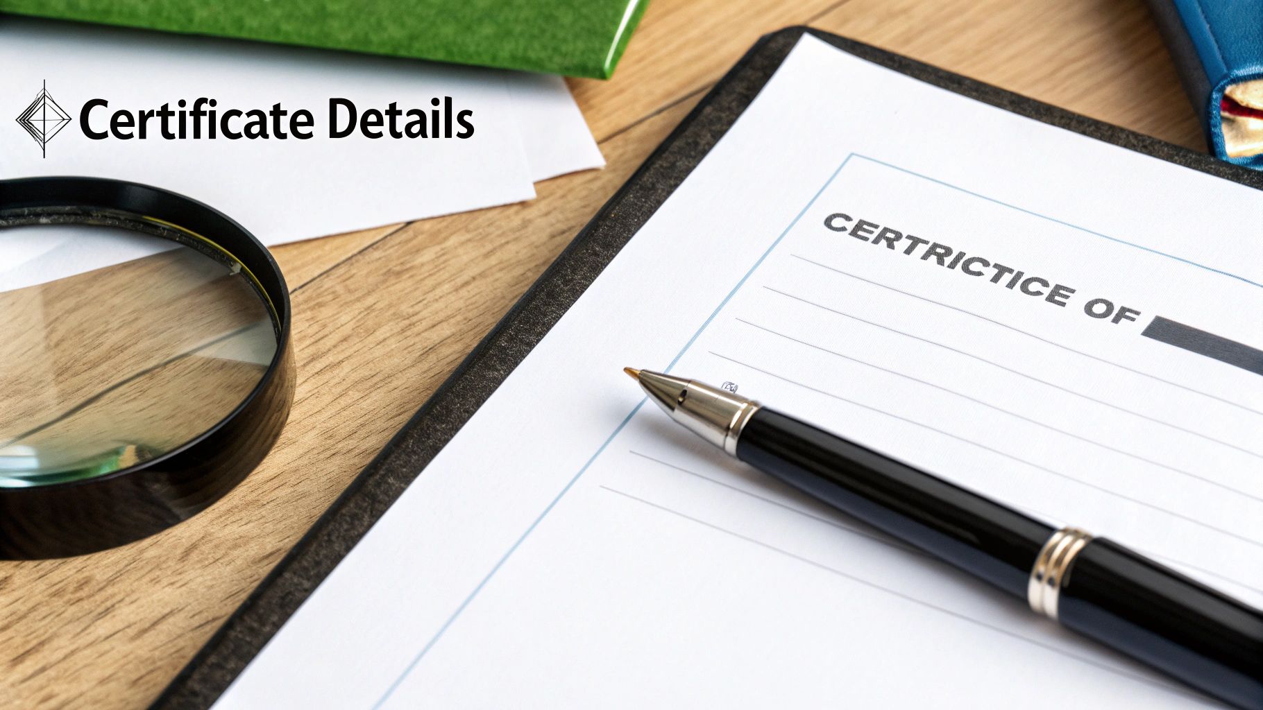 A close-up of an official document with a seal, representing a Certificate of Destruction.