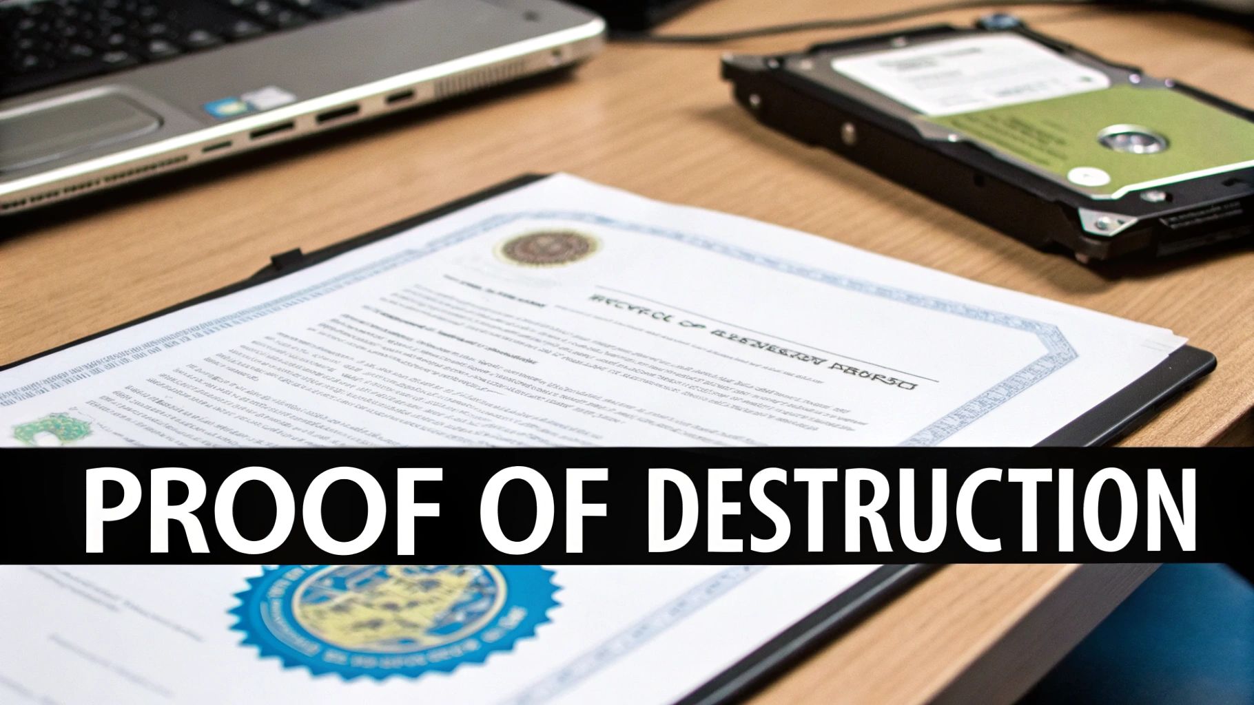 Your Guide to a Hard Drive Destruction Certificate