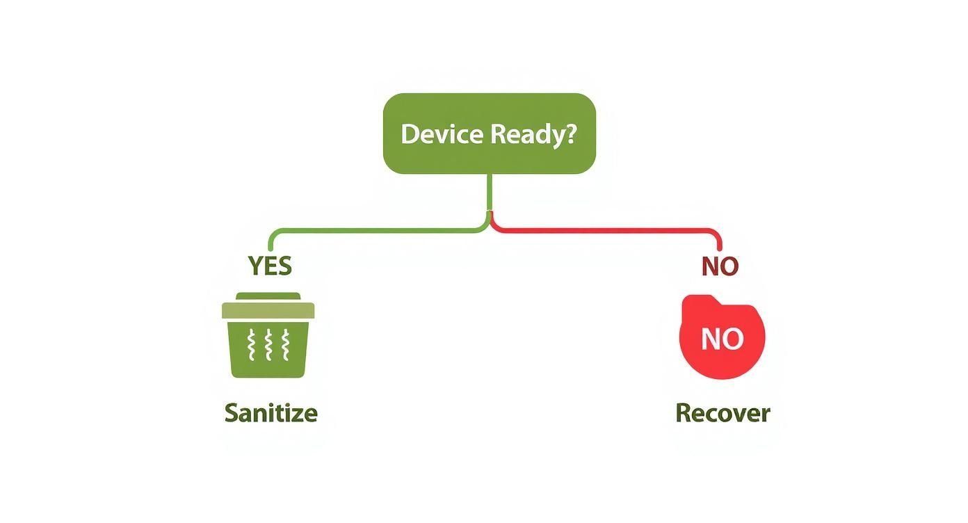 Infographic about what is data sanitization