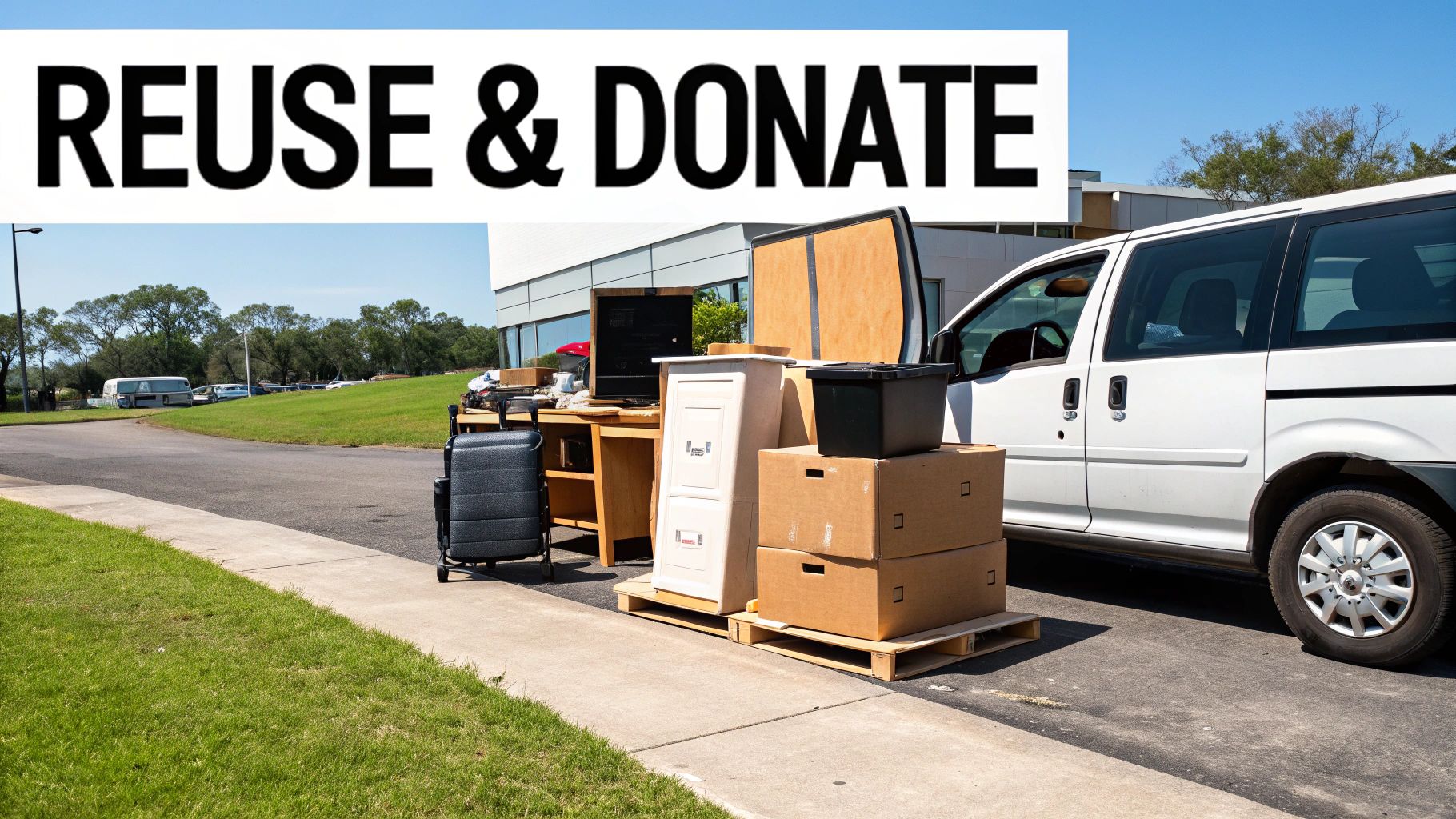 Person holding a well-maintained wooden chair, symbolizing reuse and giving items a second life.