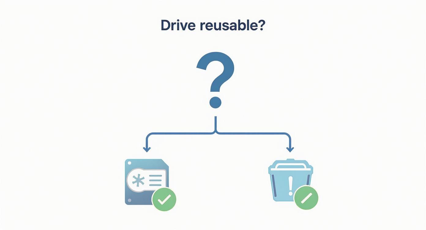 Infographic about secure hard drive disposal