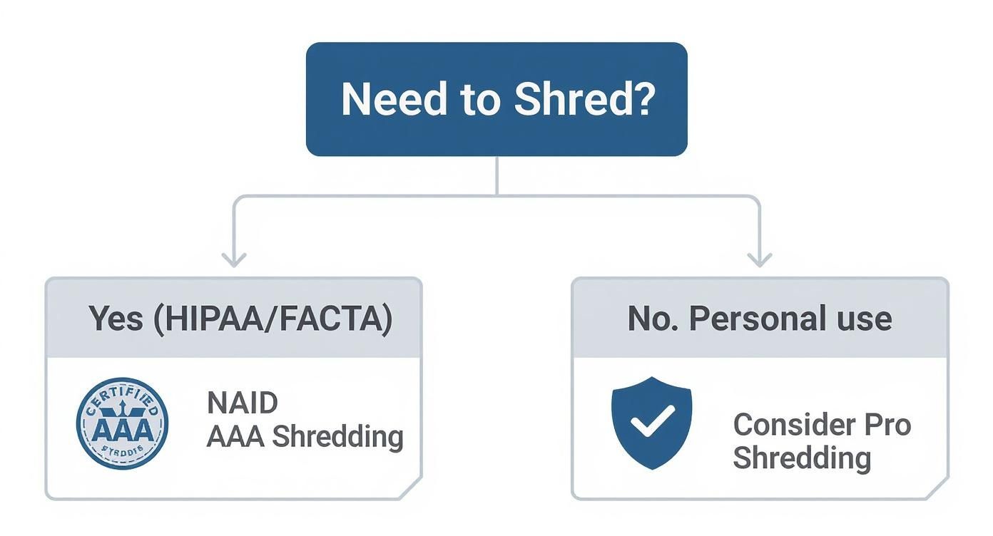 Infographic about hard drive shredding services near me