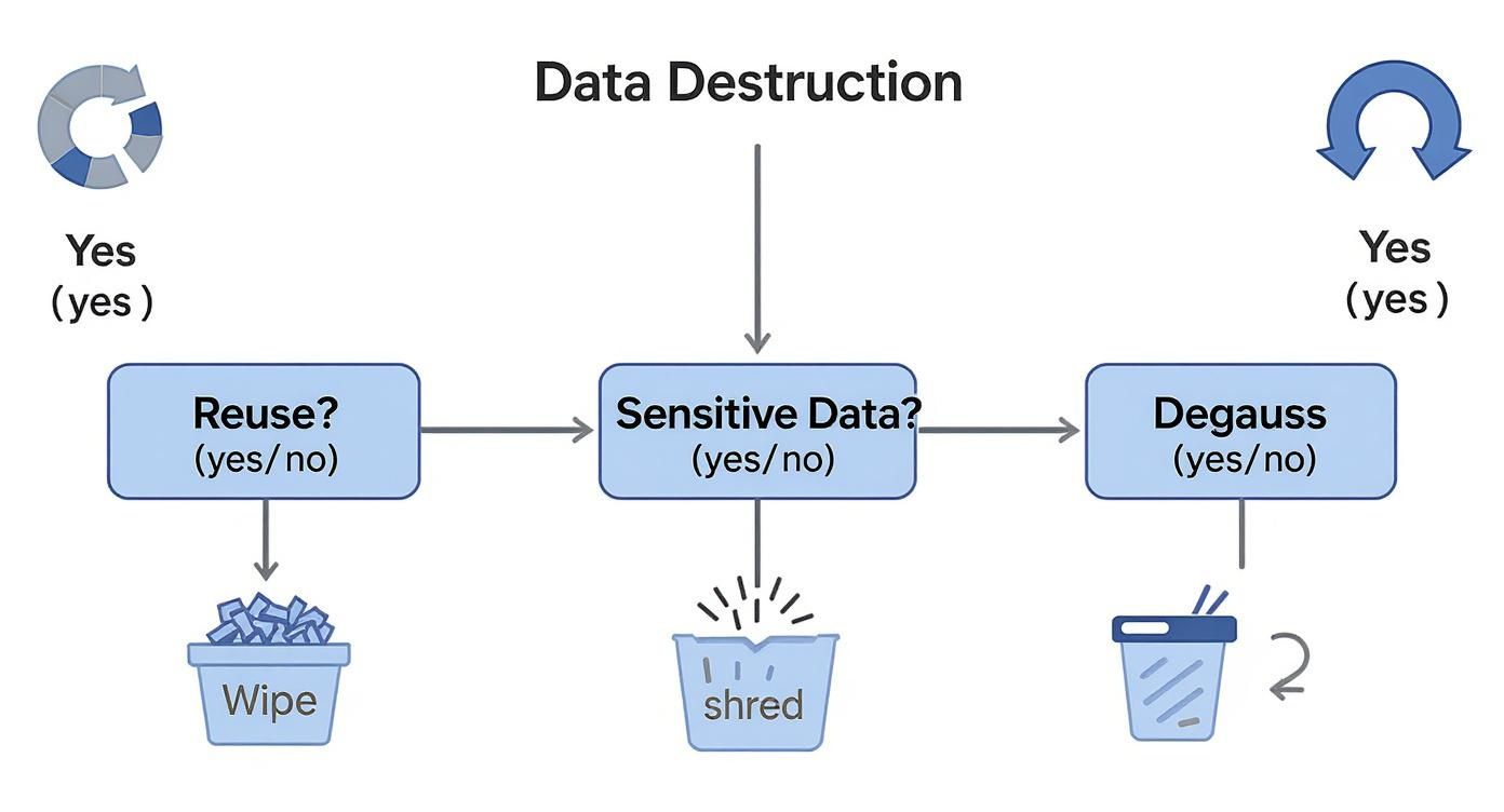 Infographic about secure hard drive recycling