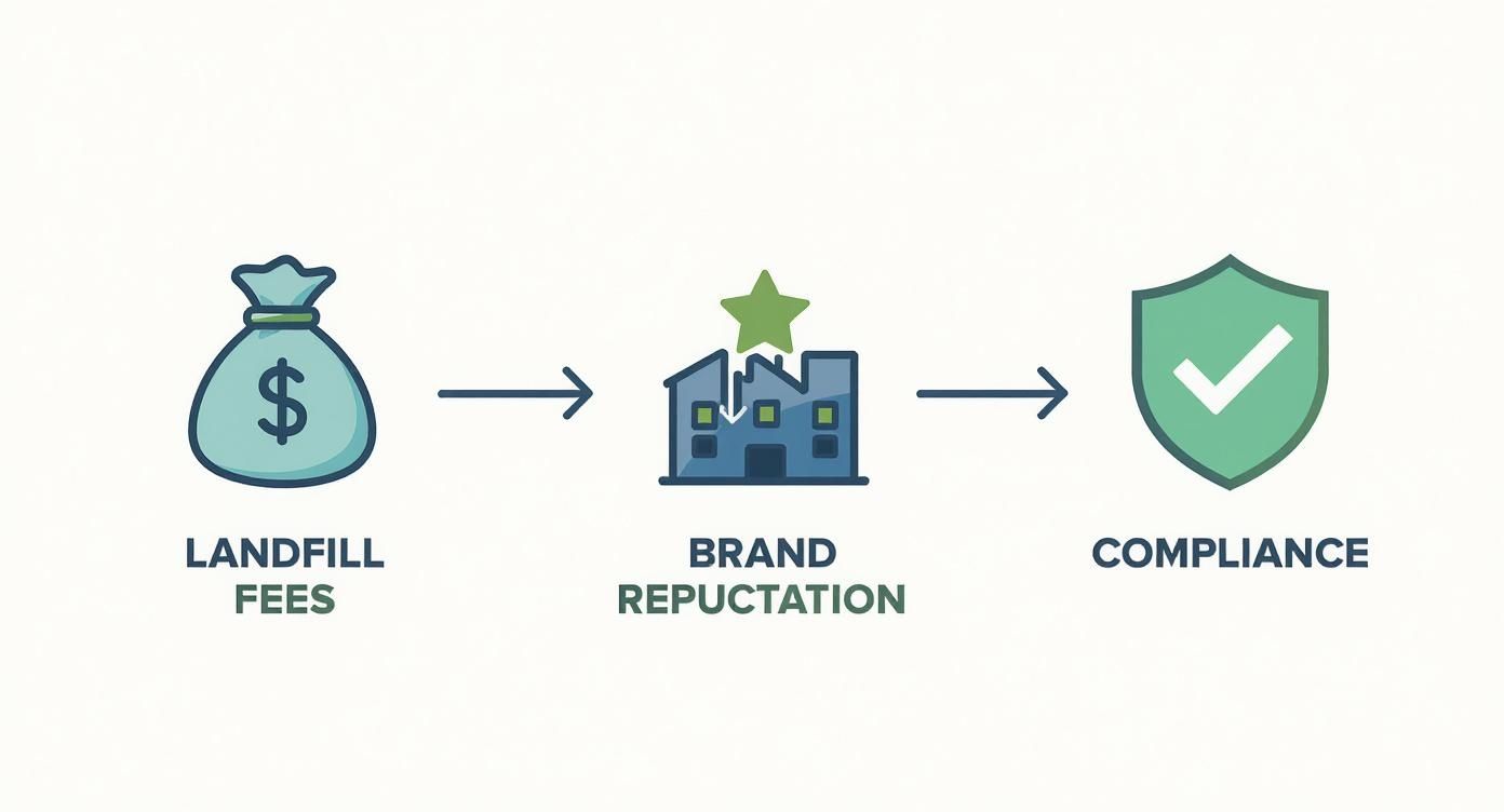 Infographic about recycling in atlanta