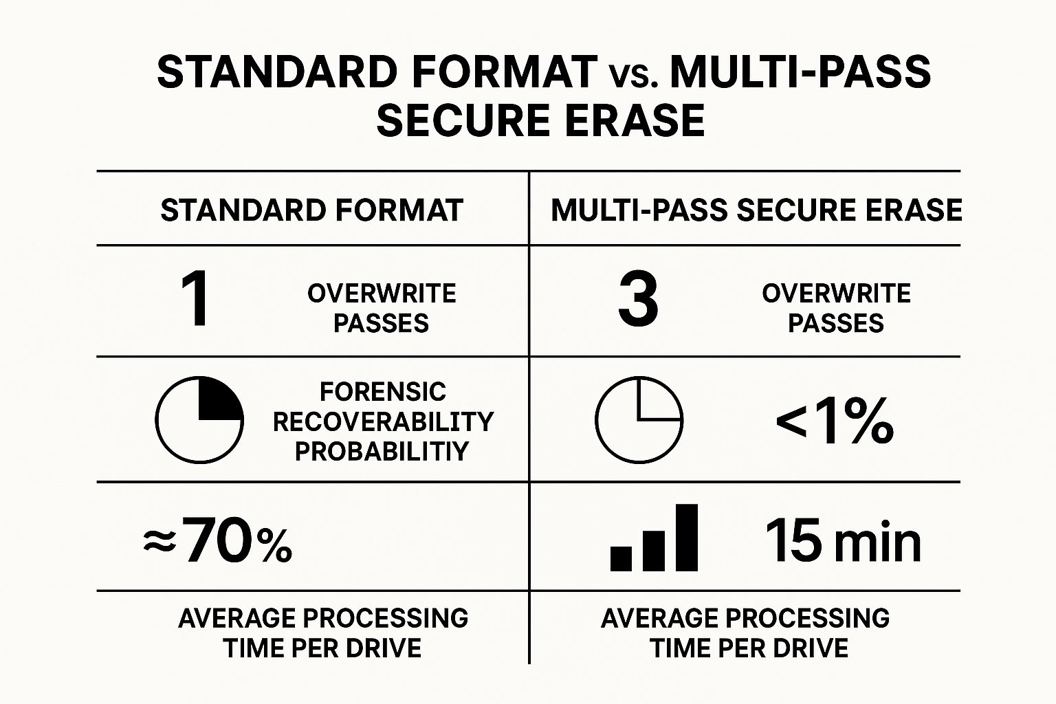 Infographic about secure hard drive disposal
