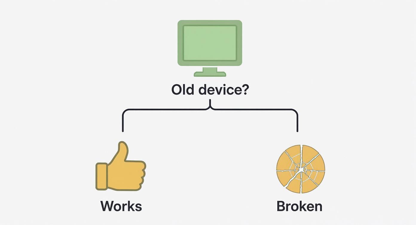 Infographic about how to reduce electronic waste