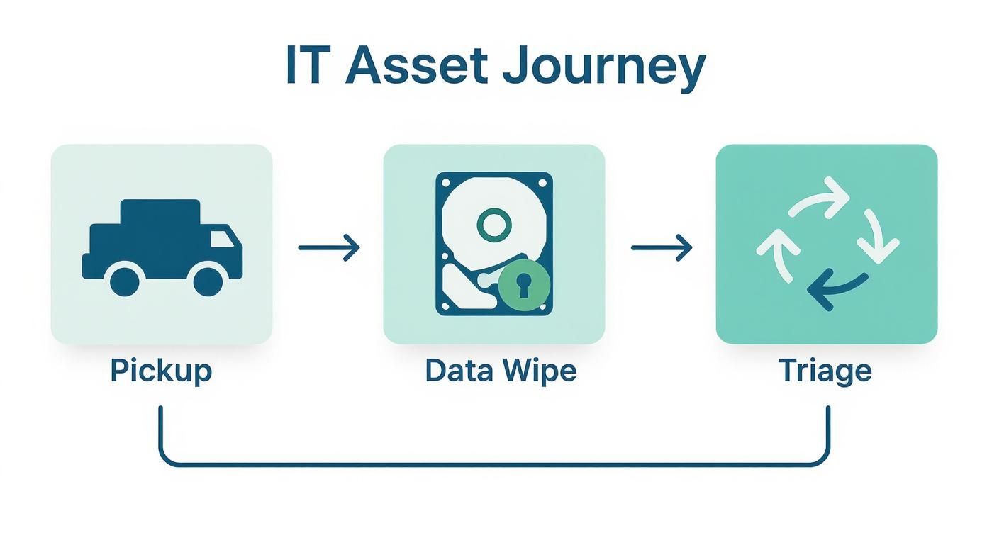 Infographic about what is electronic waste recycling