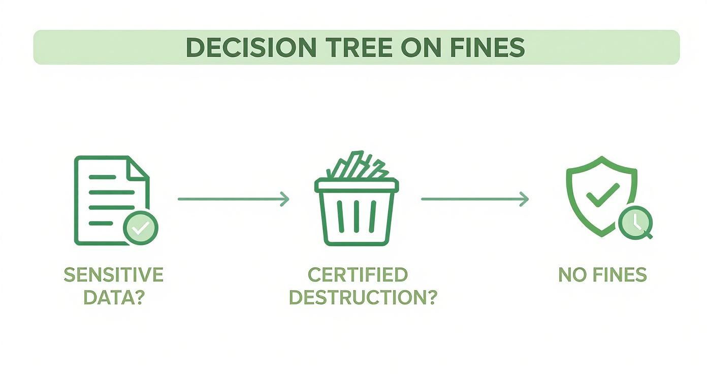 Infographic about certificate of destruction