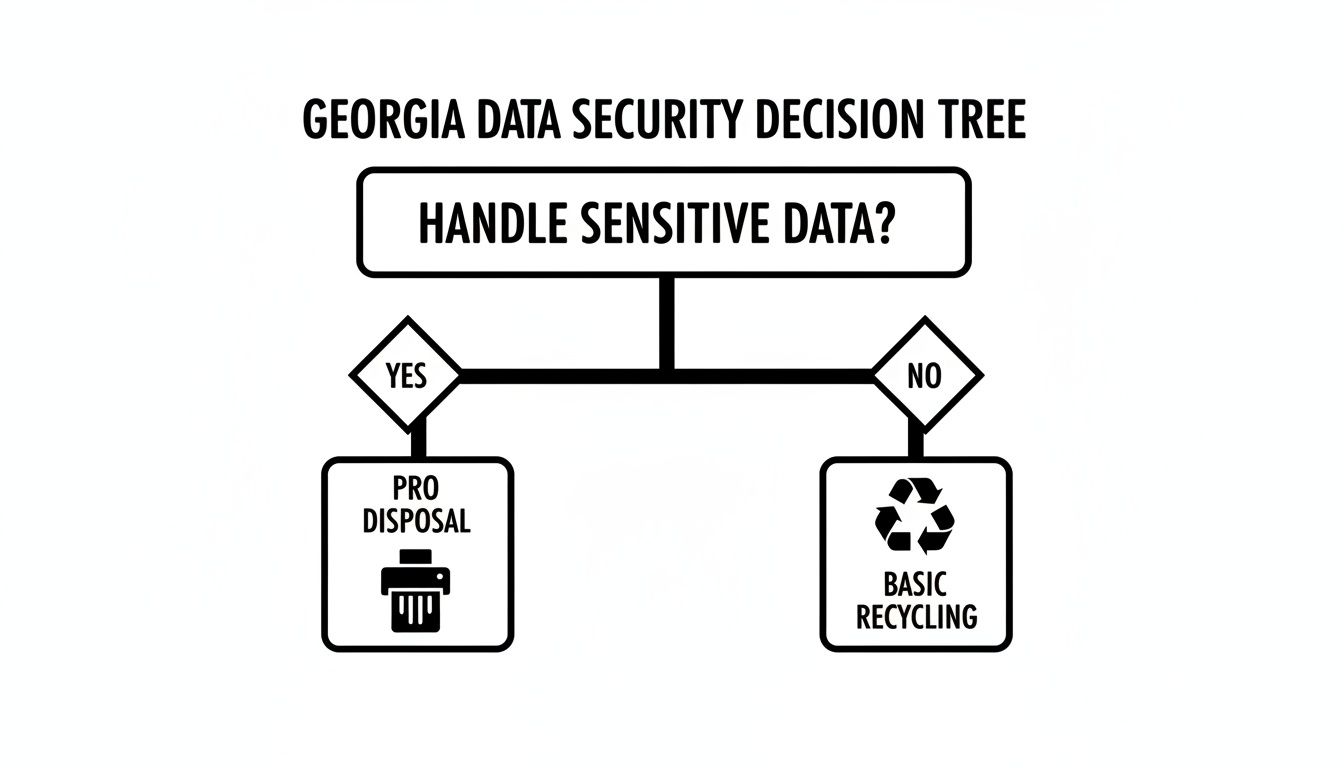 Secure Data Destruction & Electronics Recycling in Georgia