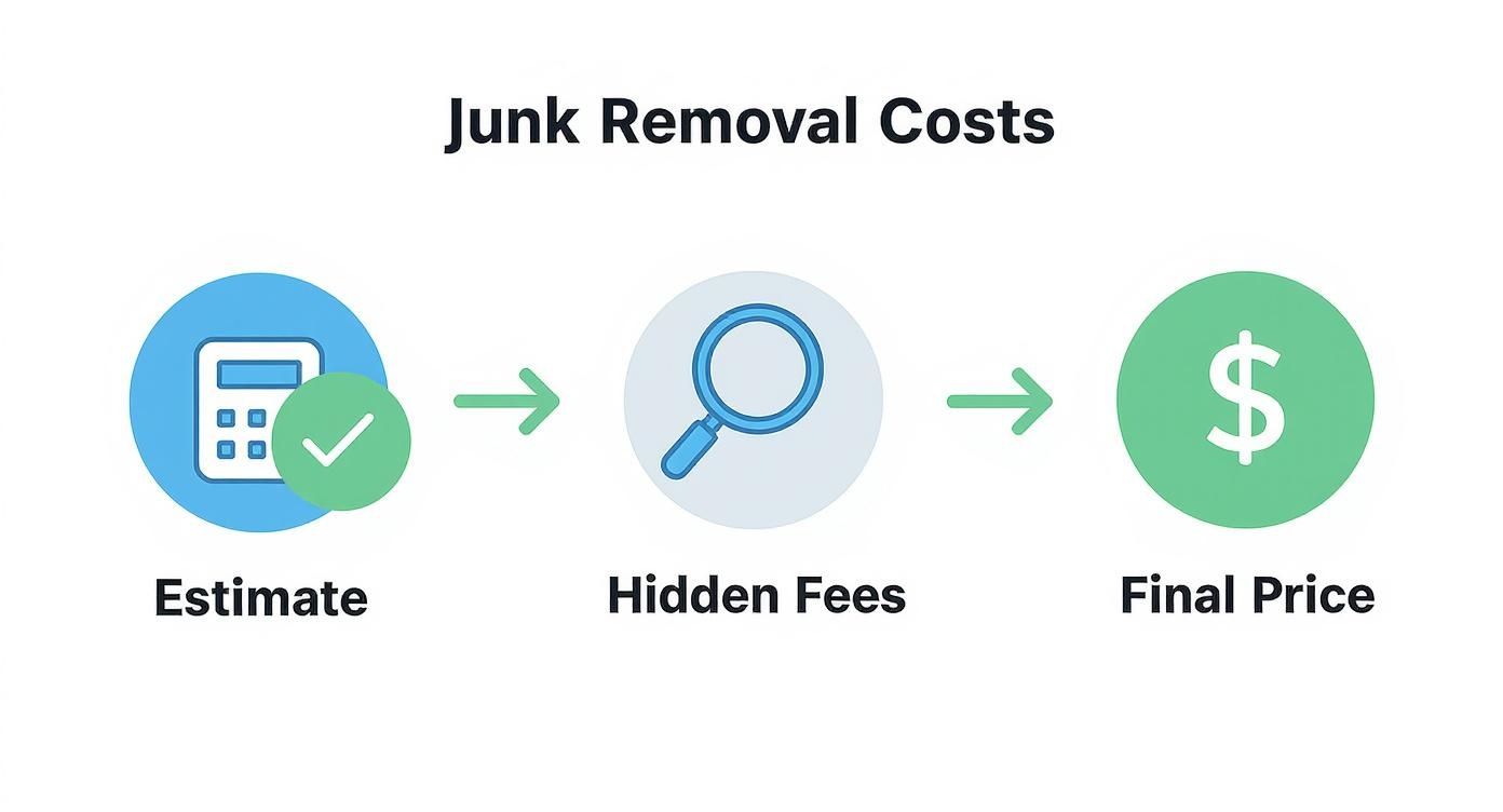 Infographic about affordable junk removal near me