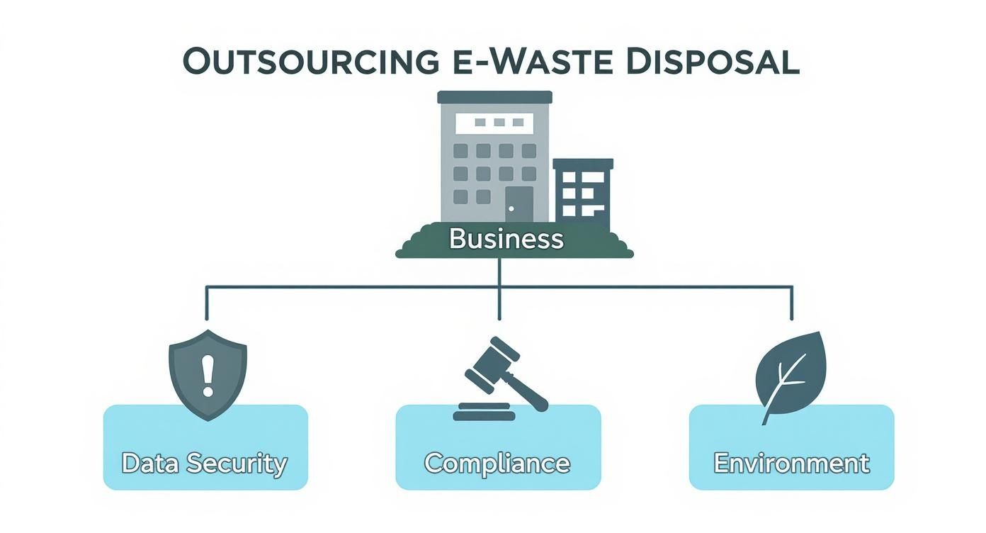 Infographic about e waste disposal companies