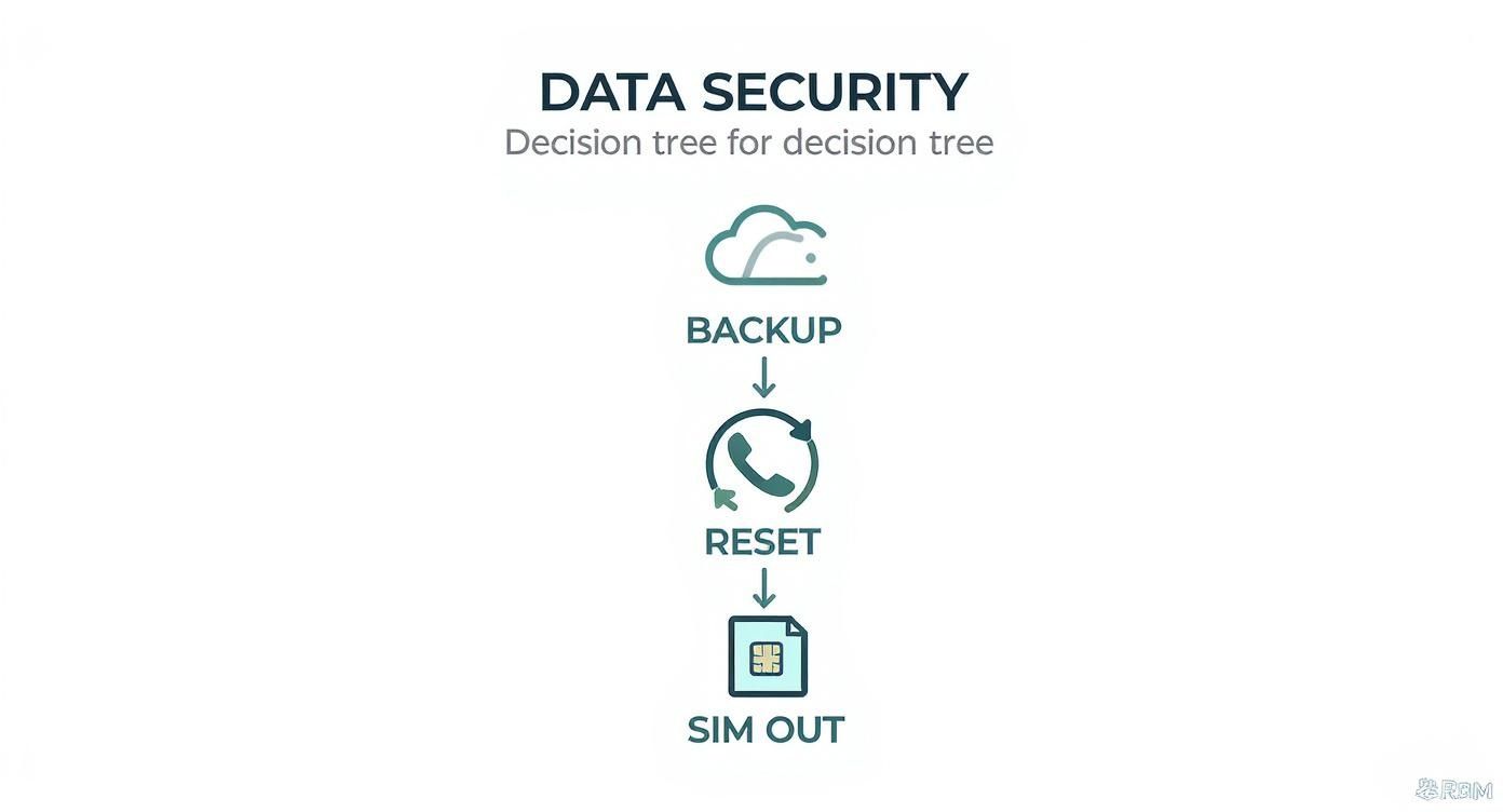 Infographic about how do you recycle mobile phones