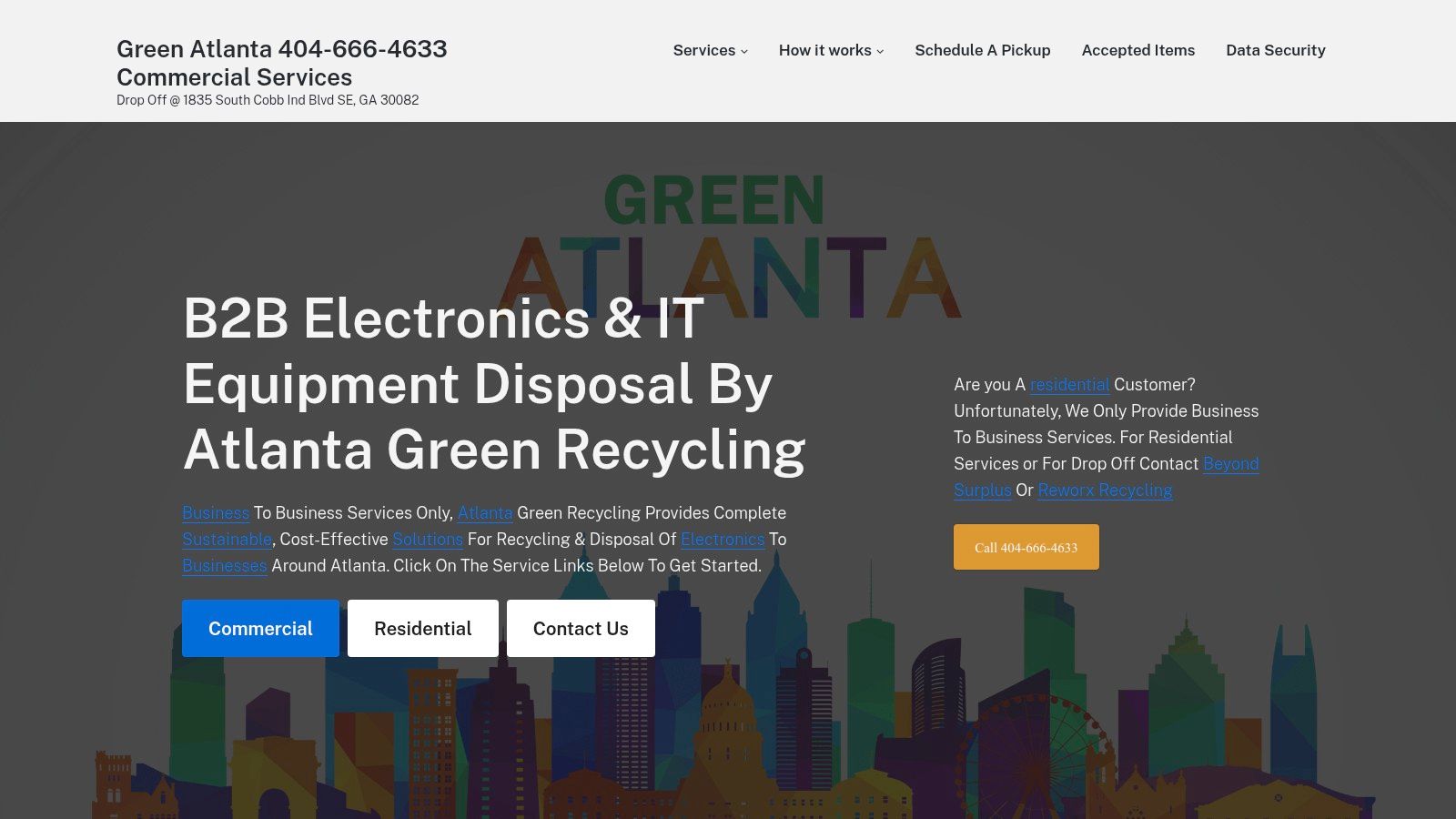Where to Recycle Electronics in Atlanta: 7 Vetted Options for 2025, Green Atlanta 404-666-4633 Commercial Services