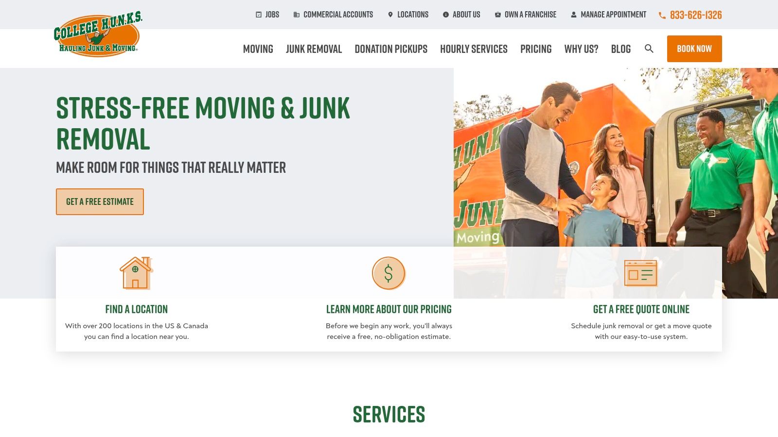 College Hunks Hauling Junk & Moving