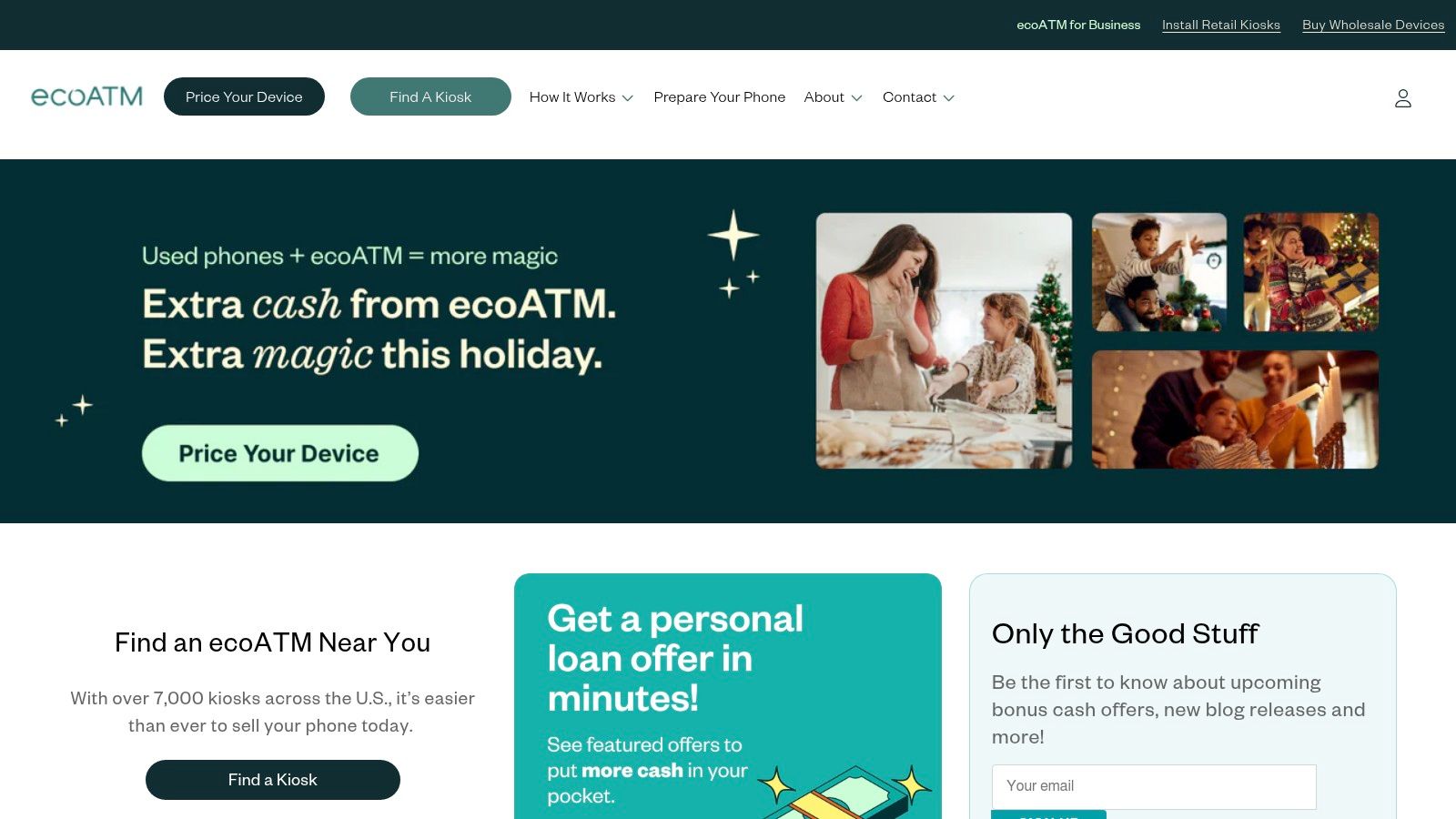 ecoATM — Kiosk Cash‑for‑Phones/Tablets