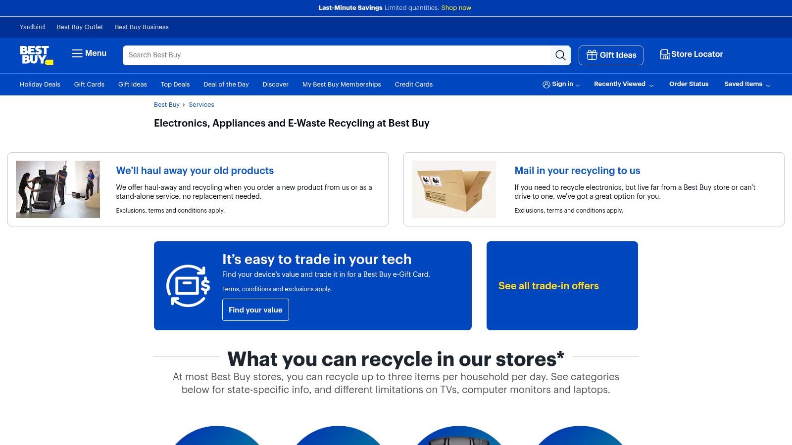 Best Buy — Electronics & Appliances Recycling