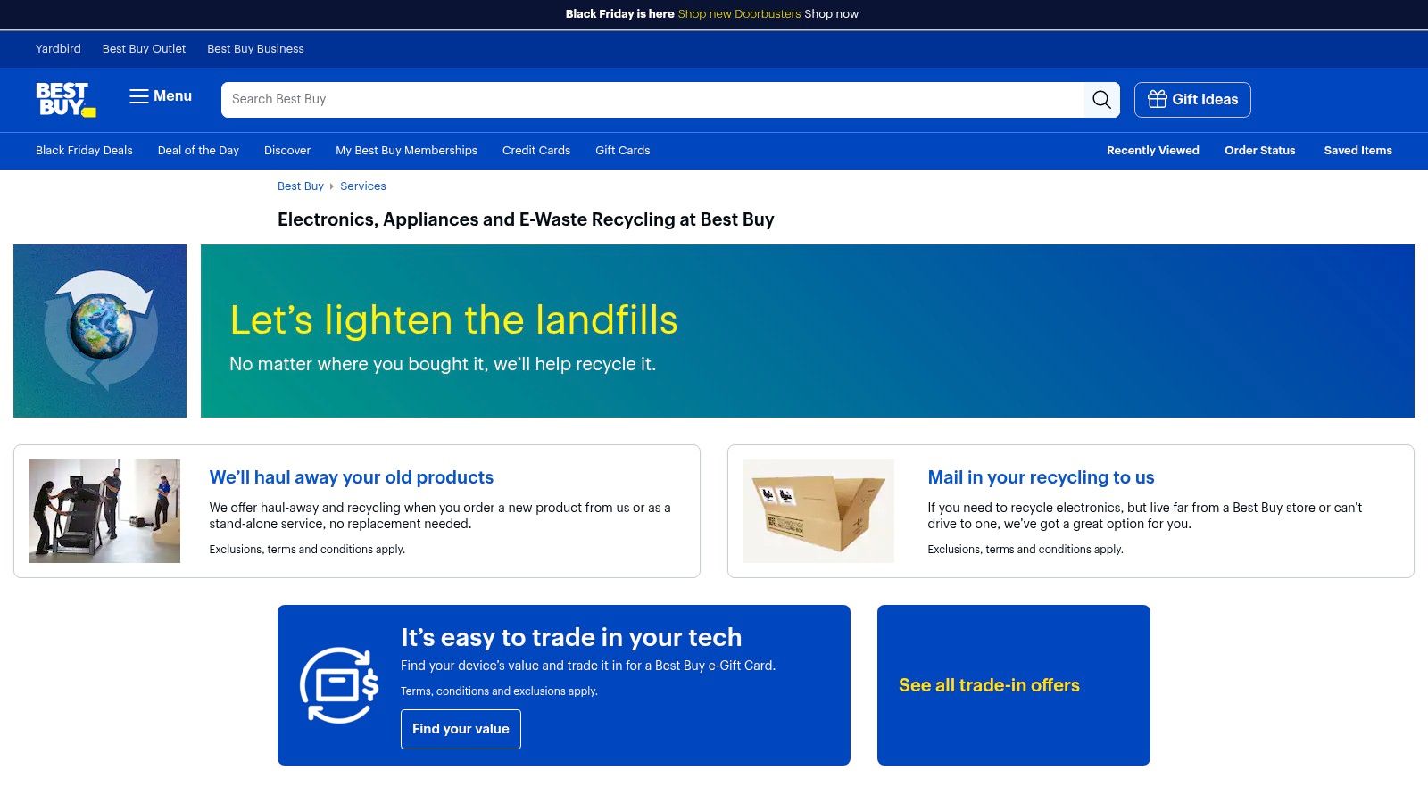 Best Buy Electronics Recycling and Haul‑Away