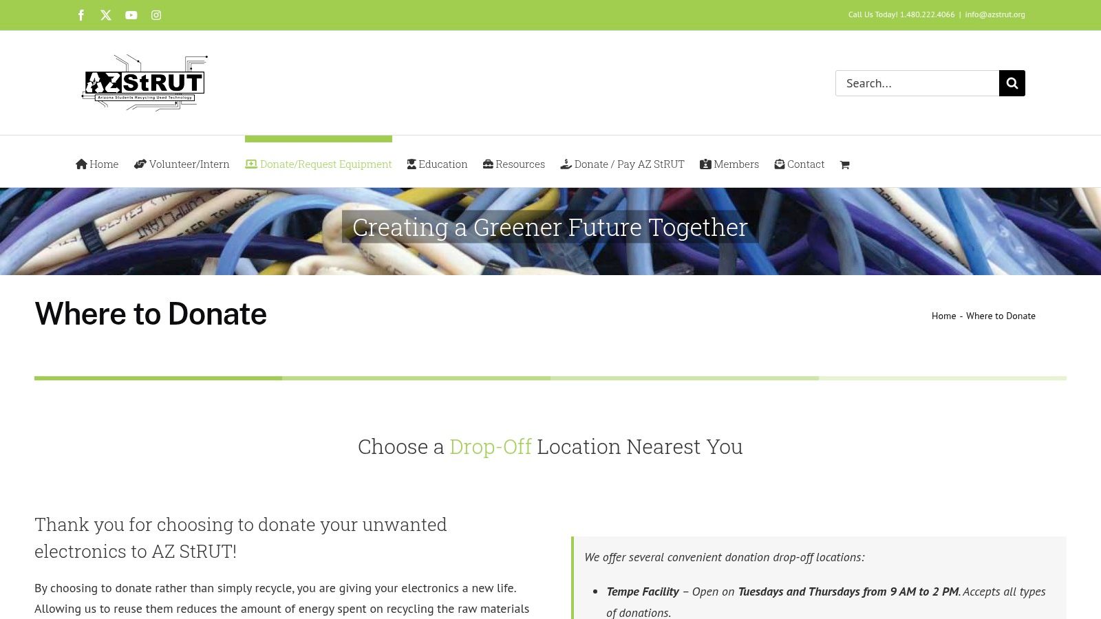 AZ StRUT – Where to Donate