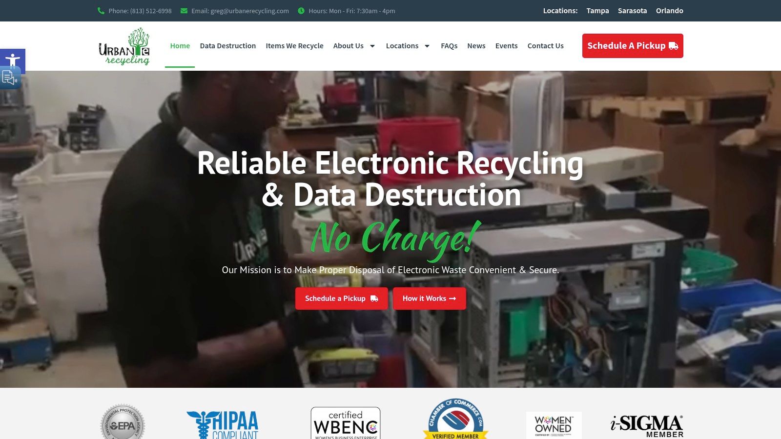 Urban E Recycling (Florida‑based electronics recycler)