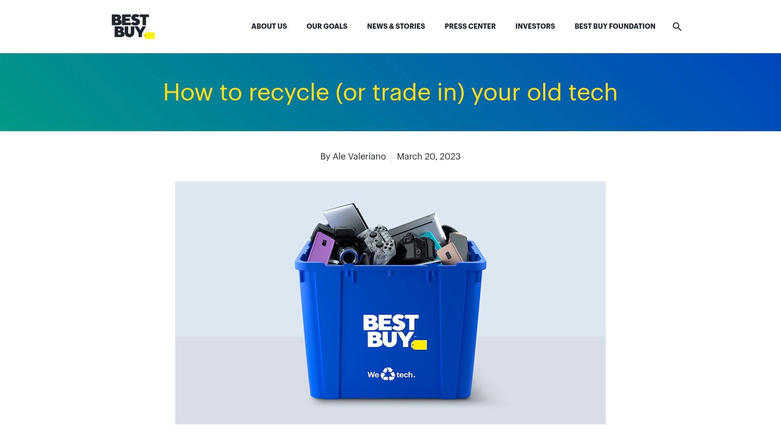 Best Buy Electronics Recycling