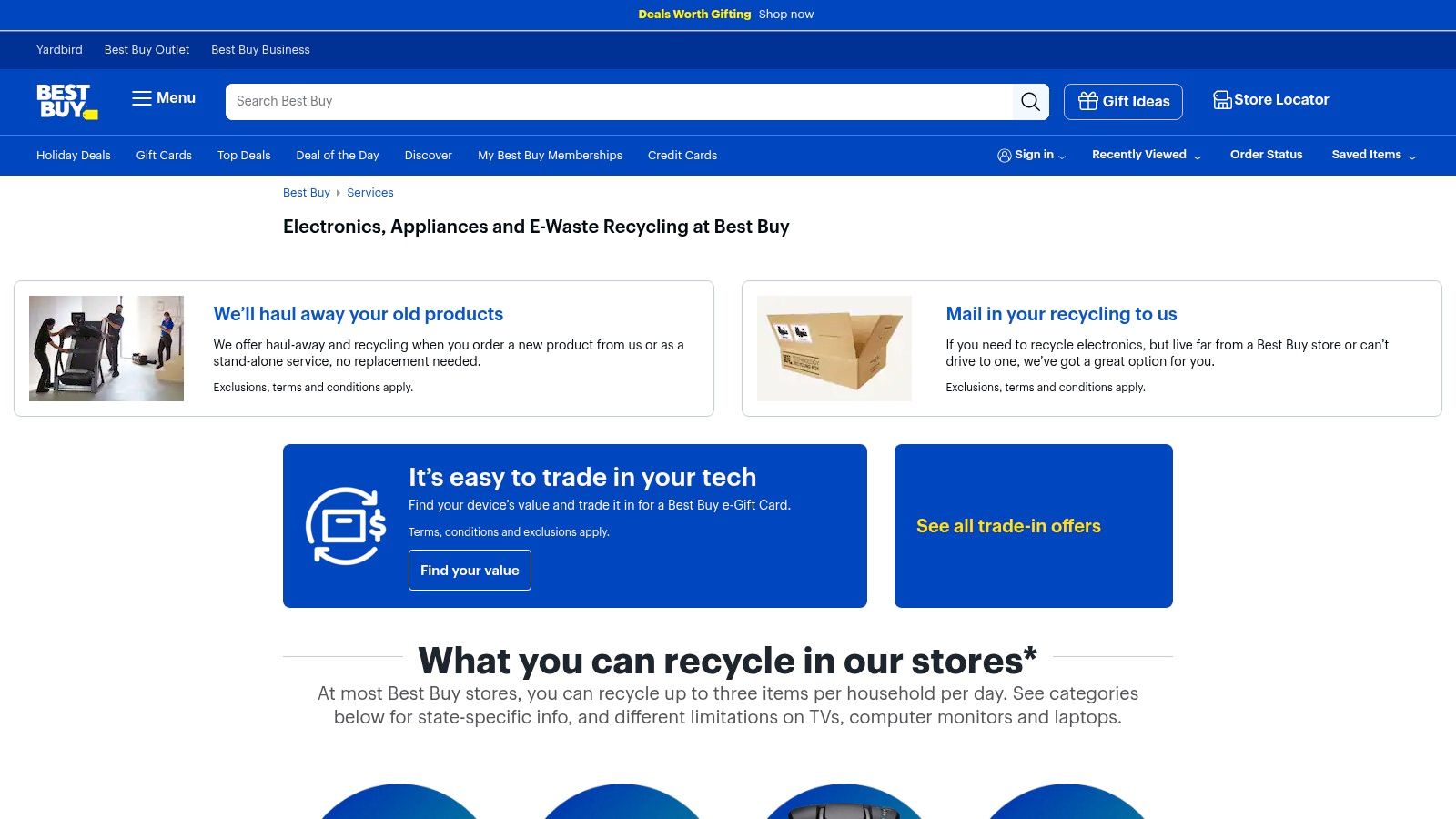 Best Buy — Electronics & Appliances Recycling