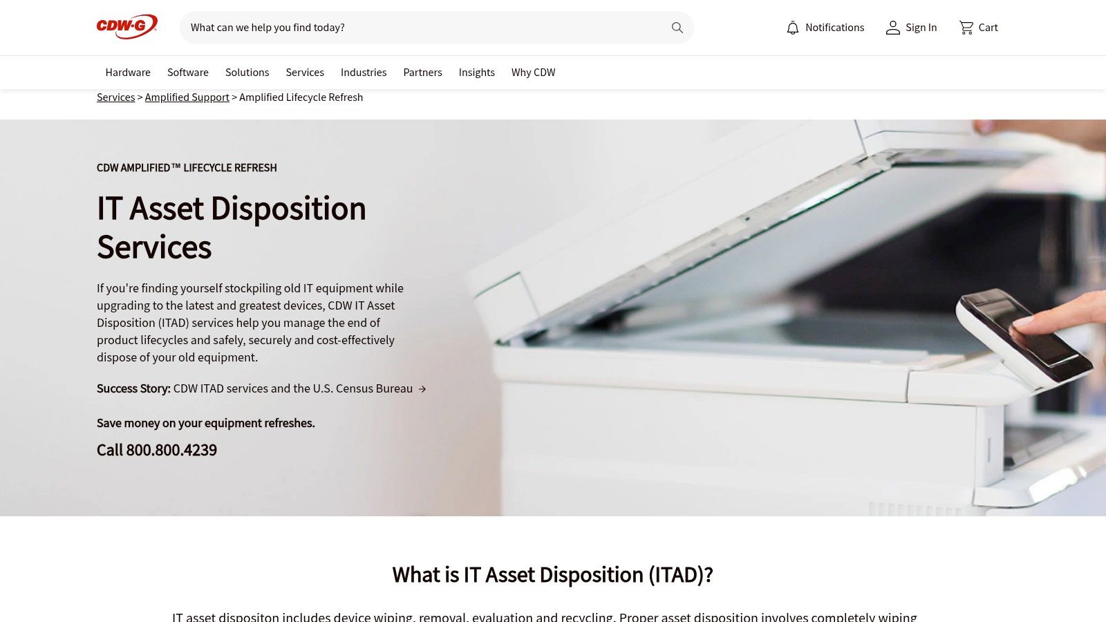 CDW &mdash; IT Asset Disposition Services