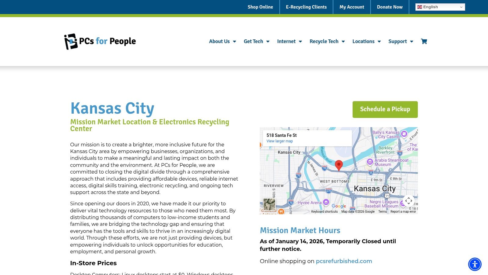 PCs for People &ndash; Kansas City location