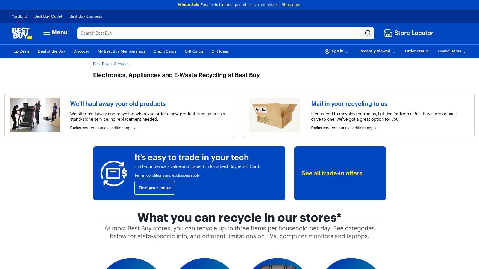 Best Buy Electronics & Appliances Recycling