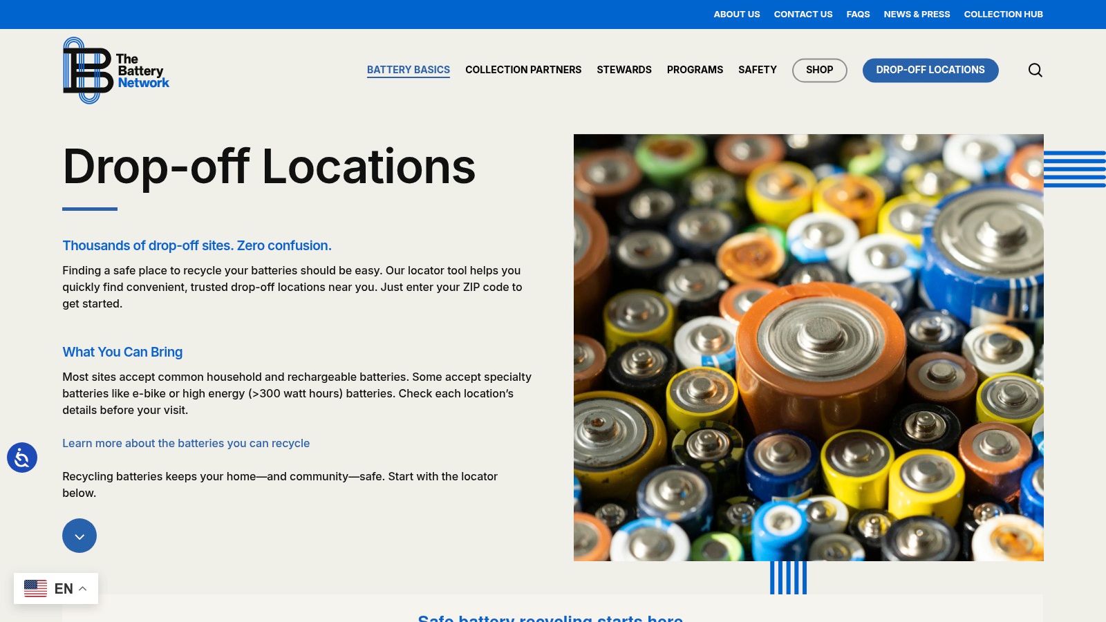 Call2Recycle — Battery & Cell Phone Drop-off Network