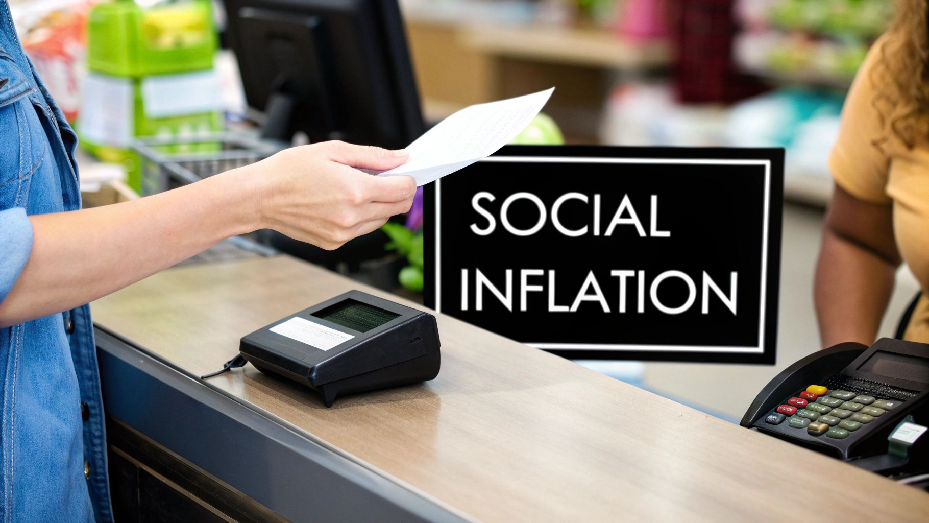 A wide-angle shot of a city skyline with overlapping financial charts and graphs, representing economic impact.