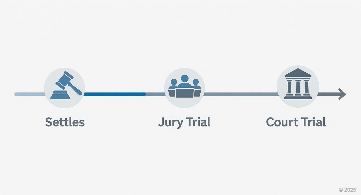 Infographic about how long does a civil lawsuit take