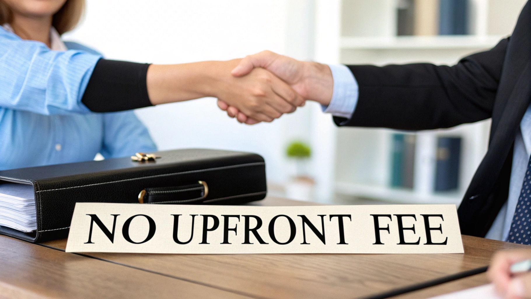 A document with a pen and glasses, representing legal case expenses.