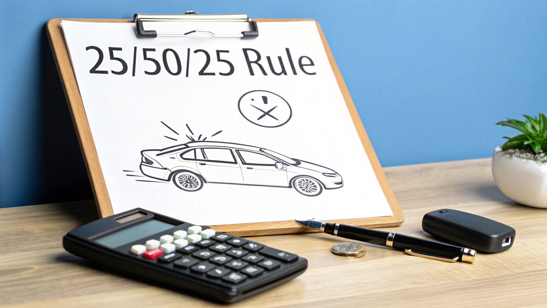 A close-up shot of a car's dashboard with the speedometer and other gauges lit up.