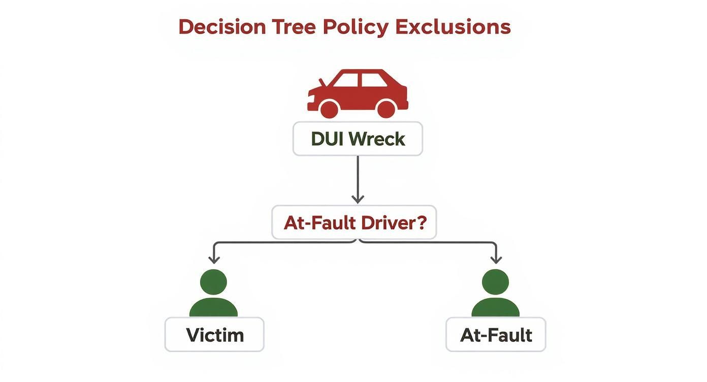 Infographic about does insurance cover a dui wreck