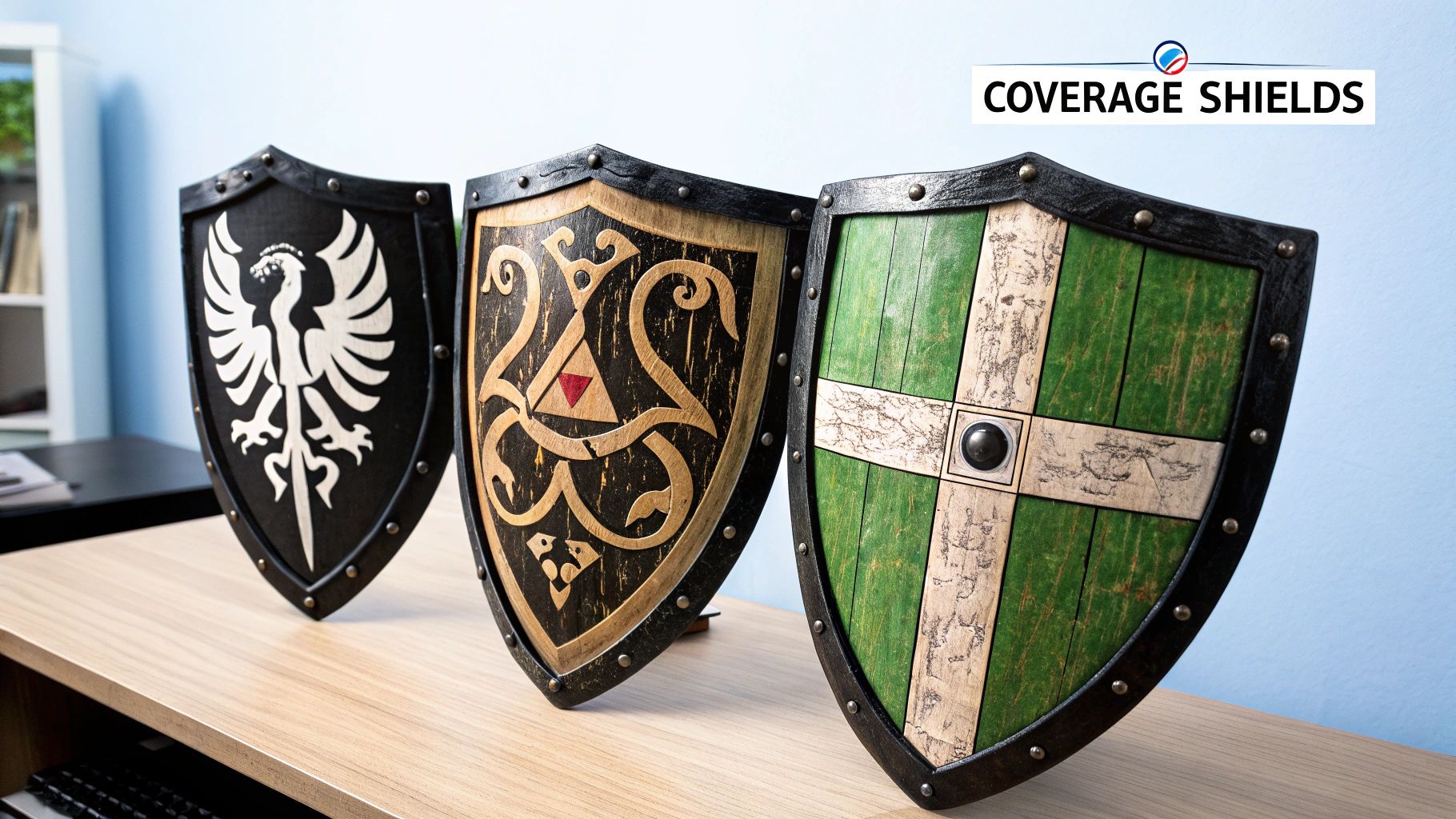 A person looking at a broken car windshield