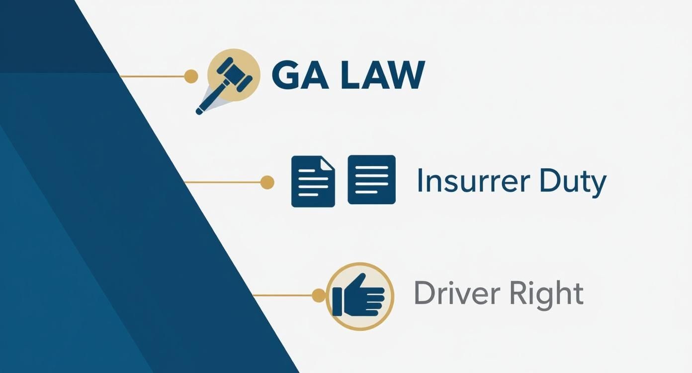Infographic about uninsured motorist coverage georgia